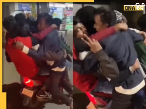 one bike 8 passengers video goes viral social media says dosti ho to aisi