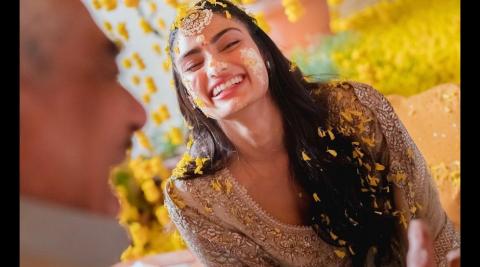 Athiya Shetty Look In Haldi Ceremony