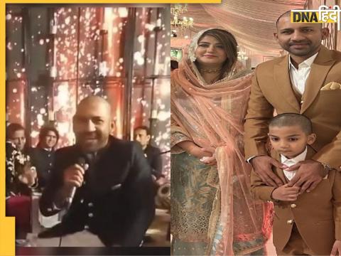 pakistan former captain sarfaraz ahmed singing-bollywood song at shan masood wedding video goes viral