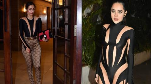 Malaika Arora Copy Urfi Javed Outfit