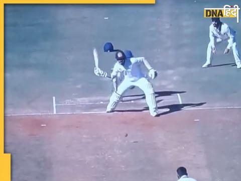 hanuma vihari one hand shot after wrist injury ranji trophy andhra pradesh vs madhya pradesh quaterfinal video