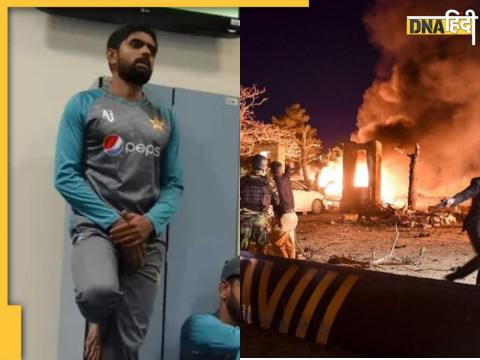 pakistan super league explosion near stadium halts psl match babar azam shahid afridi moved to safety