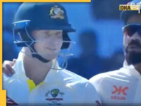 Virat Kohli ने Steve Smith के कंधे पर इस तरह हाथ रखकर मजाक किया.