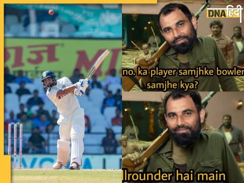 india vs australia nagpur test mohammad shami sixes funny memes viral after superb batting ind vs aus bgt 2023