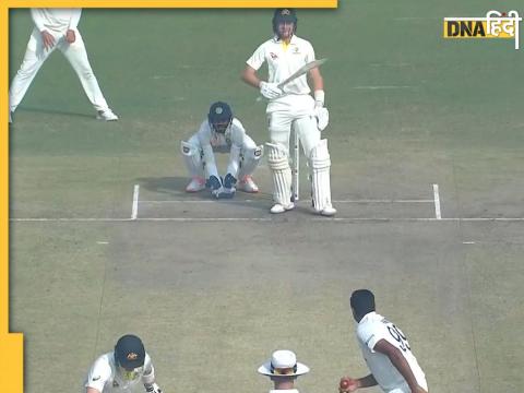 ind vs aus steve smith had to hurry back to the crease as r ashwin pulls out of his bowling stride bgt 2023