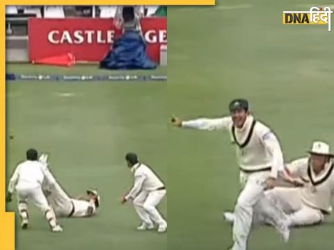 Unbelievable catch in test cricket shane warne drops and adam gilchrist takes it watch video