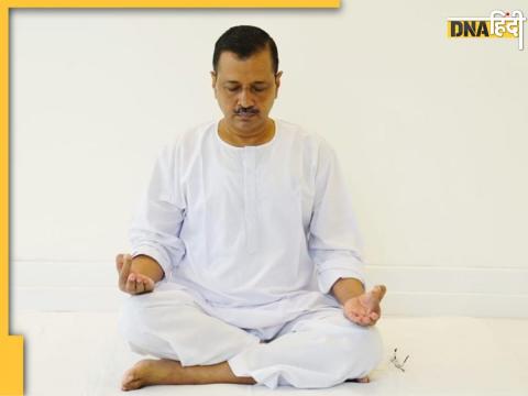 arvind kejriwal meditation 7hours rajghat solidarity manish sisodia satyendra jain arrest democracy danger 