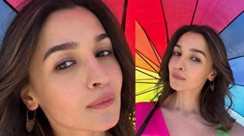 Alia Bhatt Holi At Shoot