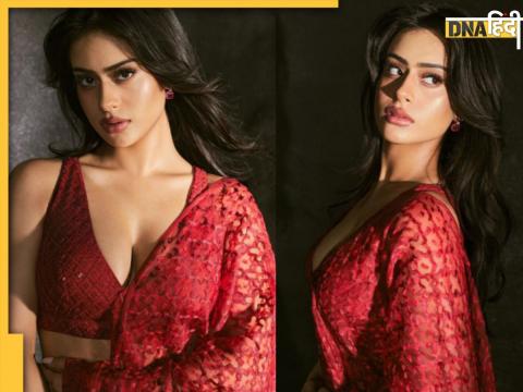 kajol daughter nysa devgan hot red lehnga choli bold photoshoot watch sexy photos