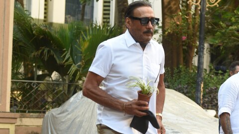 Jackie Shroff at Satish Kaushik Prayer Meet