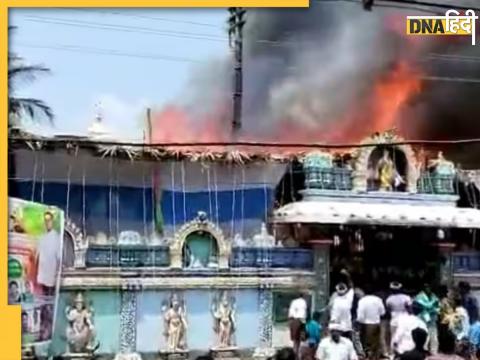 ram navami venugopala swamy temple short curcit major fire accident puja pandal andhra pradesh