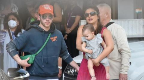 Priyanka Chopra Nick Jonas Daughter Malti First Time In India