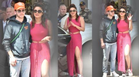 Priyanka Chopra And Nick Jonas Arrives In Mumbai