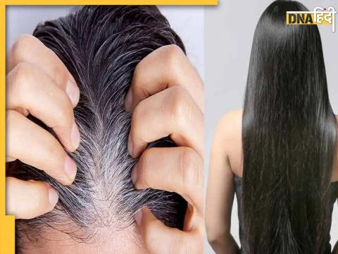 White hair natural black home remedy