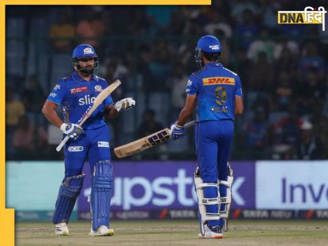 ipl 2023 rohit sharma smashed fifty mumbai indians beat delhi capitals tilak verma suryakumar yadav