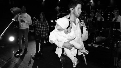 Nick Jonas shares pic of daughter first soundcheck