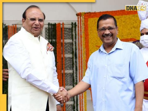 वीके सक्सेना और अरविंद केजरीवाल (फाइल फोटो)