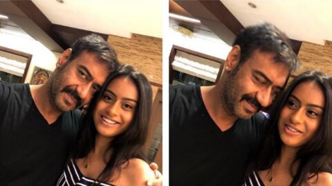 Ajay Devgn & Nysa candid moment 