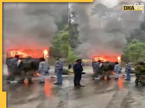 jammu kashmir poonch highway indian army truck fire soldiers martyr casualties 