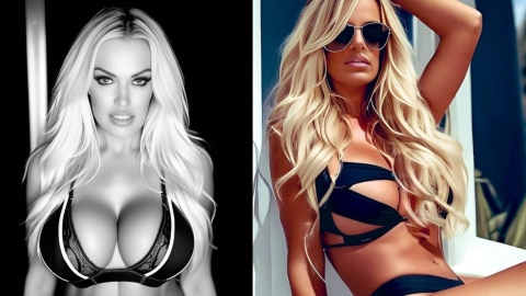 Gina Stewart compared with Pamela Anderson