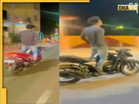 lucknow young boy bike stunt gautam buddha park video viral up police arrested strict action