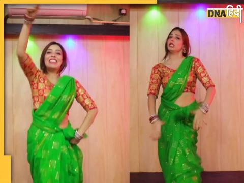 hot girl dance moves in saree sasural genda phool bollywood song instagram video viral