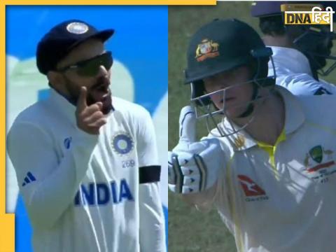 wtc final steve smith reaction after leaving ball to mohammad shami watch virat kohli reaction ind vs aus