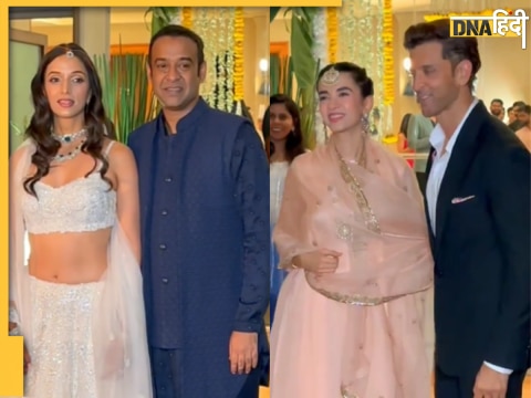 Hrithik Roshan & Saba at Madhu Mantena and Ira Trivedi reception (pc: Viral Bhayani Instagram)