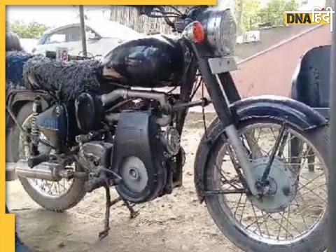 bullet mileage 100 kmpl one liter diesel 350cc engine mechanic desi jugad from bihar buxar