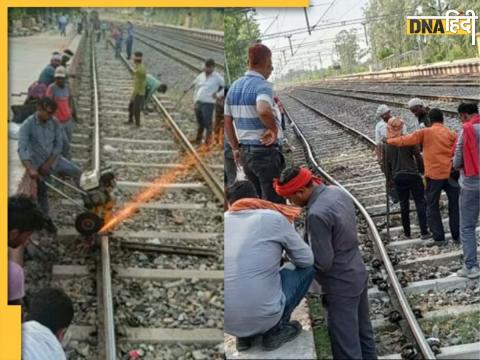 lucknow railway track melted due to heatwave nigohan station neelachal express train accident averted