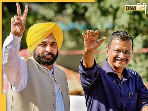 भगवंत मान और अरविंद केजरीवाल. (तस्वीर-PTI)