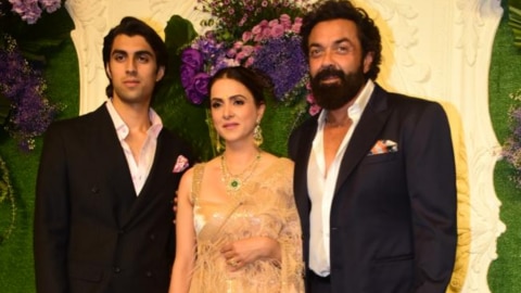 Bobby Deol with wife Tanya and son Aryaman 