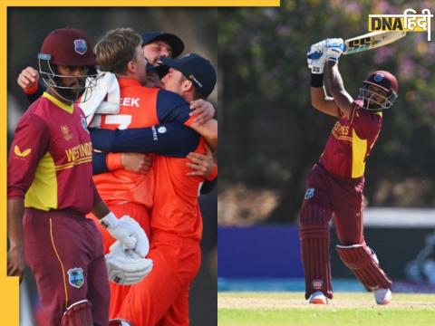 World Cup Qualifiers 2023 super over drama in west indies vs netherlands Logan van Beek jason holder