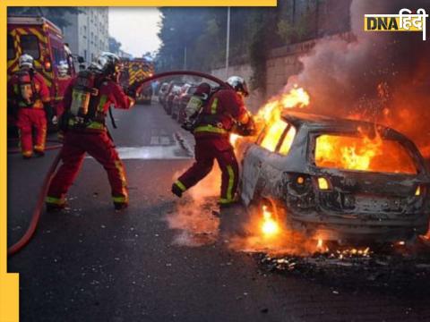 paris violence police killed teenager car driver while traffic checking crowd protest in france