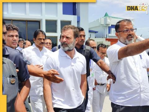 rahul gandhi convoy stopped in manipur visit fearing violence went to relief campus meeting with riot victims