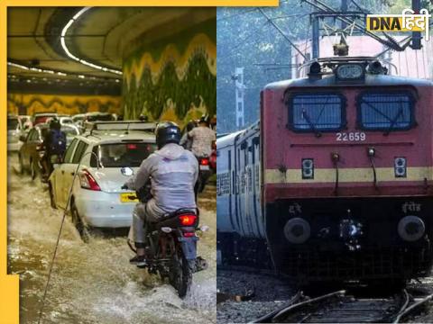 delhi rain traffic stucked due to waterlogging indian railways cancelled 17 trains 12 route diversions check latest weather forecast