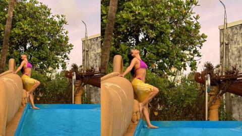 Avneet Kaur Enjoying In Pool