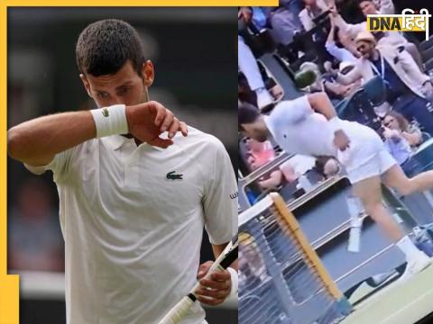 carlos alcarez won wimbeldon 2023 novak djokovic showed anger broke racquet watch video