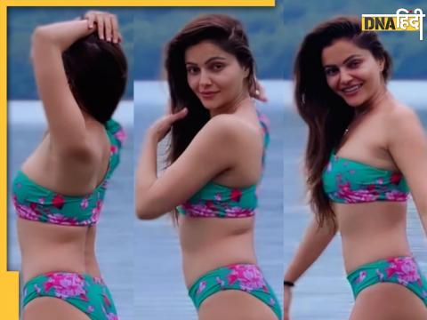 Rubina Dilaik Hot Video In Mumbai Rain