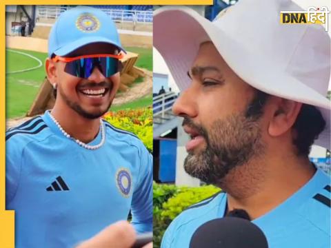 ishan kishan birthday rohit sharma demand century gift in ind vs wi 2nd test bcci shared funny video