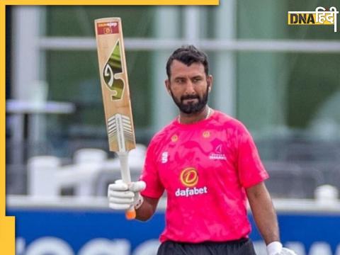 Cheteshwar Pujara 2nd century royal london one day cup sussex vs somerset county cricket match 