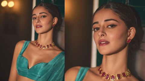 Ananya Panday saree look 