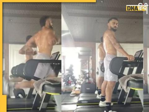 virat kohli enoying his vacations off the field running in gym shared workout video in instagram