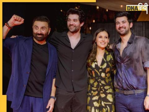 Sunny Deol Karan Deol Drisha Acharya Rajveer Deol