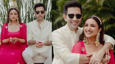 Parineeti Chopra Raghav Chadha Haldi Ceremony Photos Viral