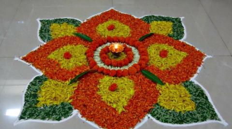 Diwali Flower Rangoli Designs