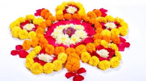 Diwali Flower Rangoli Designs