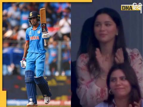 ind vs nz world cup semifinal sara tendulkar reacts on shubman gill push shot india vs new zealand virat kohli watch video