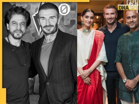 David Beckham Shah Rukh Khan Sonam Kapoor