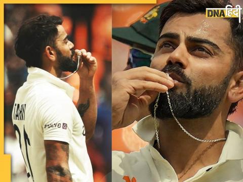 Virat Kohli wears wedding ring in neck